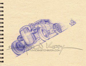 Hot Rod sketch by Aaron Kirby