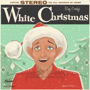 White Christmas album cover by Aaron Kirby